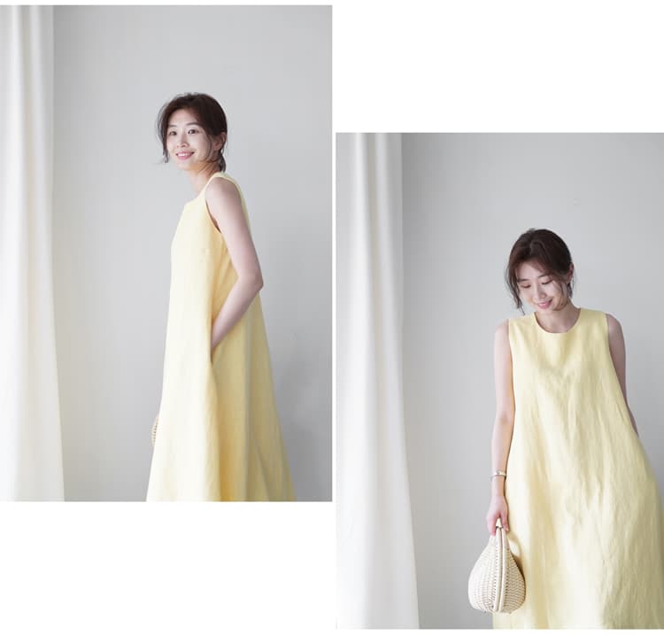 イエベ春/イエベ秋服　フレア シルエット ロング丈 ワンピース