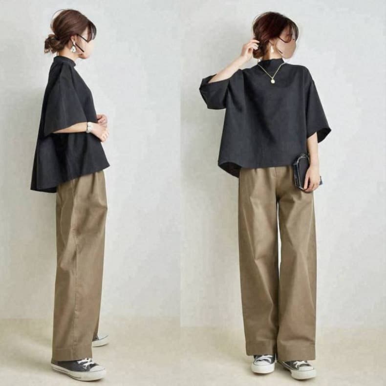 イエベ春/イエベ秋服　すっきり美脚見せの定番カジュアルセットアップ