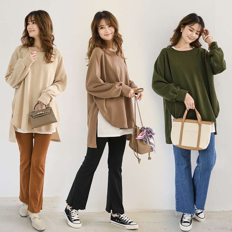 イエベ春/イエベ秋服　ゆったりシルエットのオーバーサイズパーカー