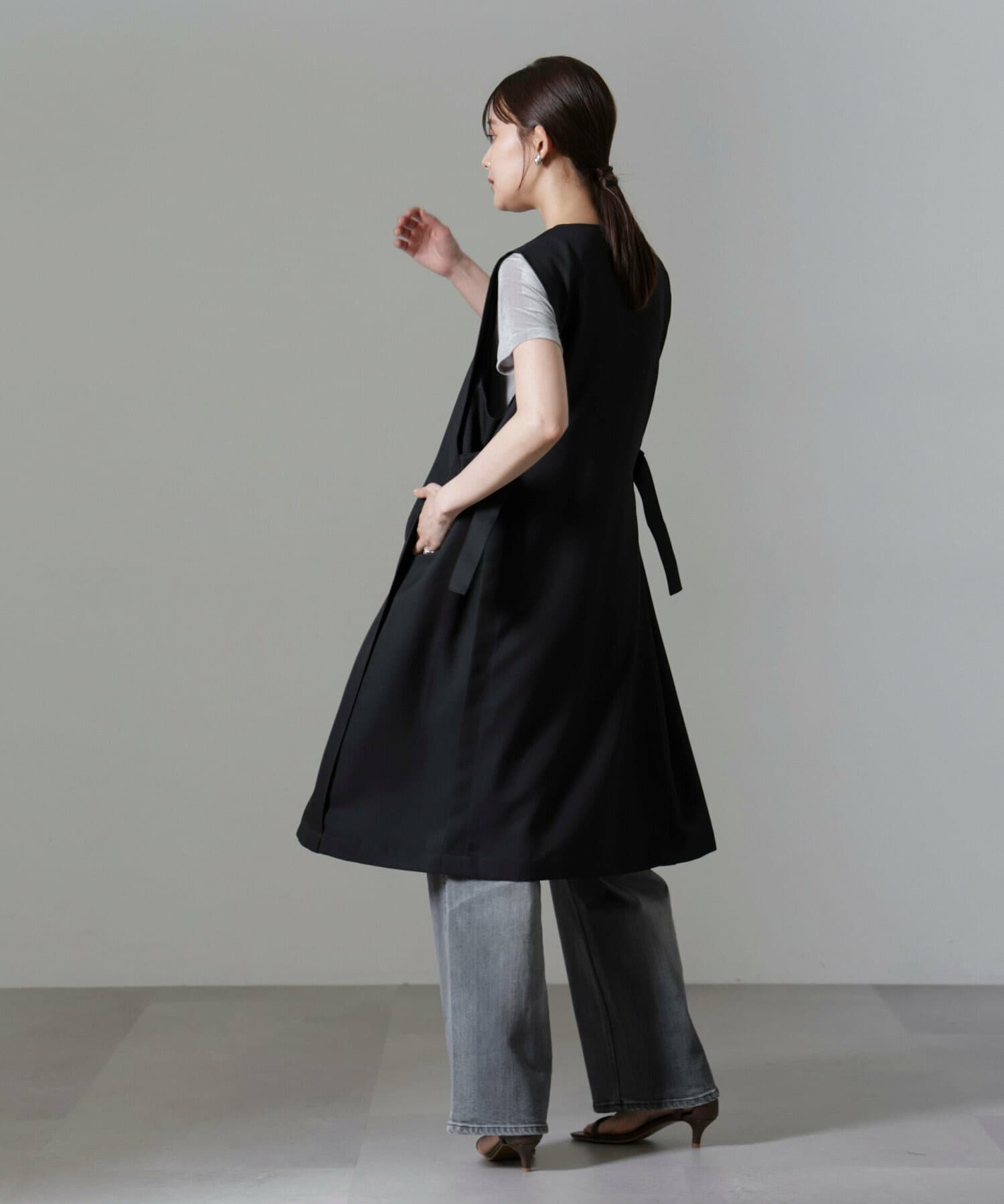 イエベ春/イエベ秋服　すっきり着こなせる ロングベスト
