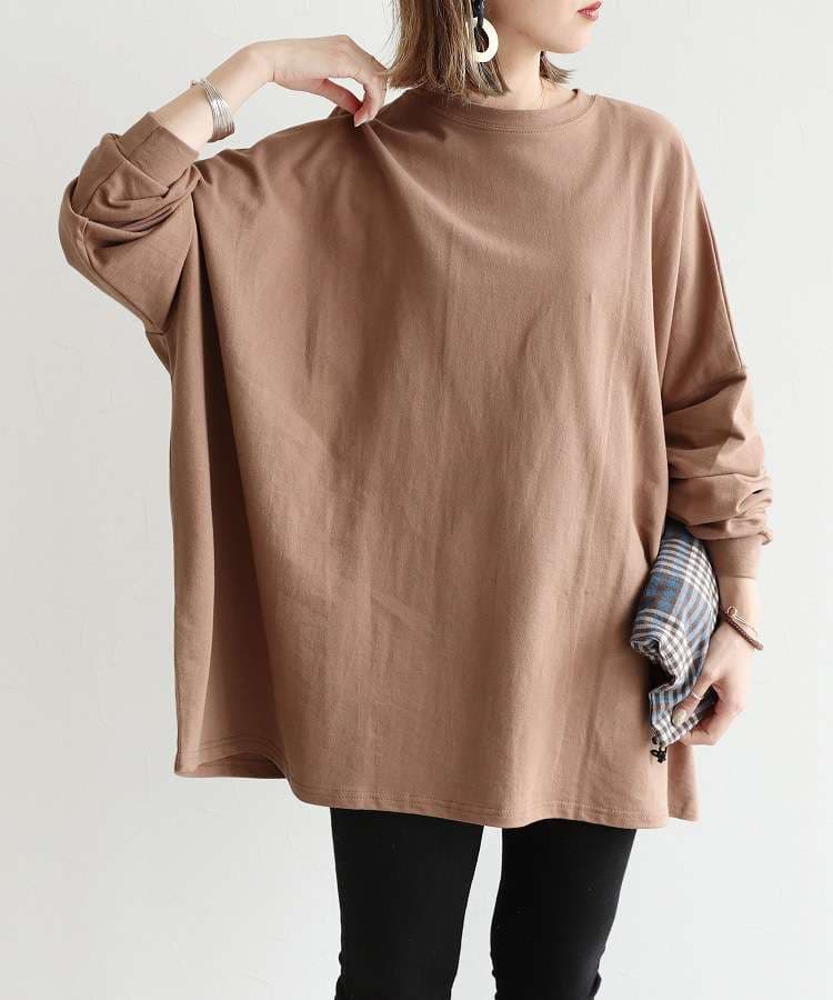 イエベ春/イエベ秋服　ゆったりシルエットの大人プルオーバー