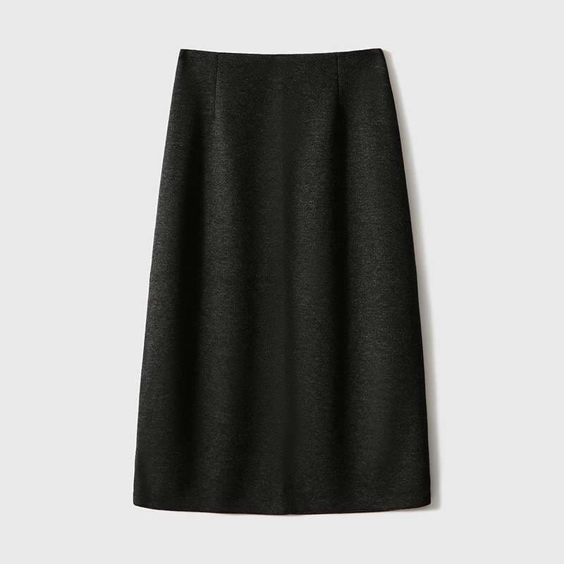 イエベ秋服　シンプル ストレッチ ロングスカート