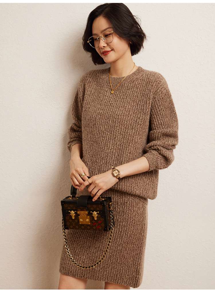 イエベ春/イエベ秋服　クラシカルニットセットアップ