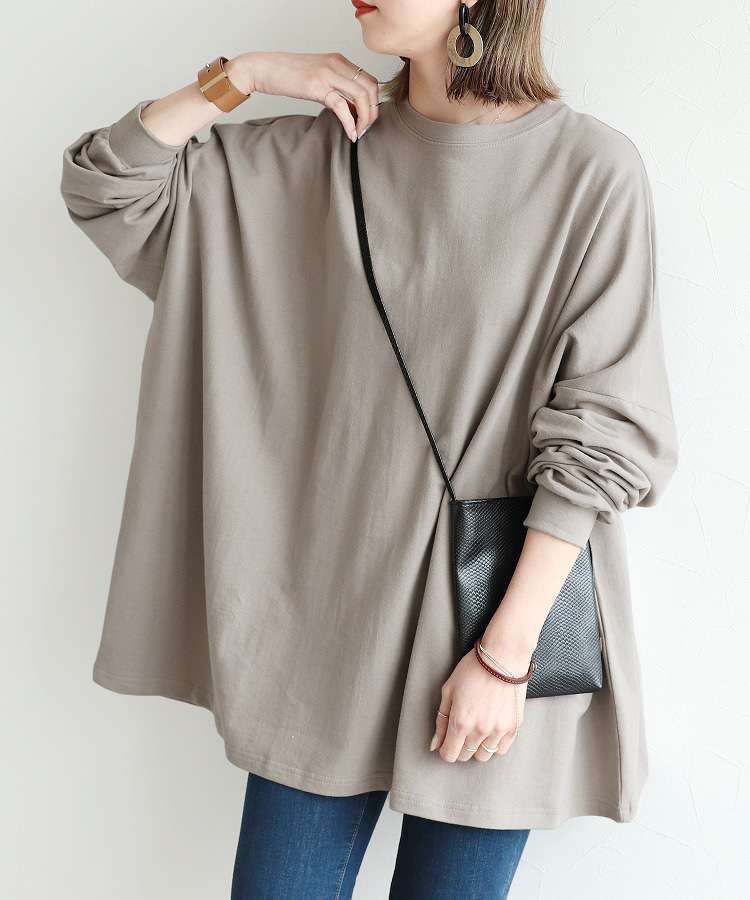 イエベ春/イエベ秋服　ゆったりシルエットの大人プルオーバー