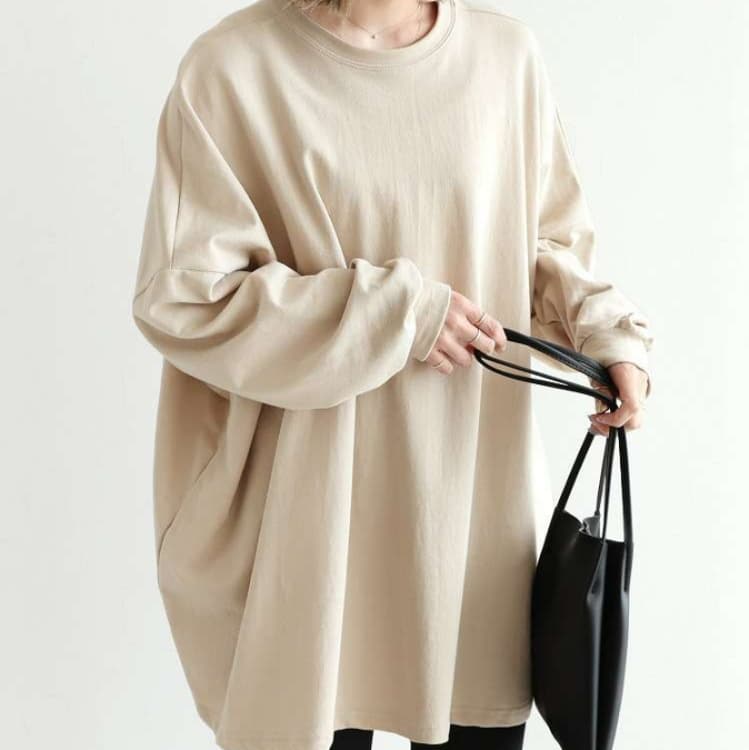 イエベ春/イエベ秋服　ゆったりシルエットの大人プルオーバー
