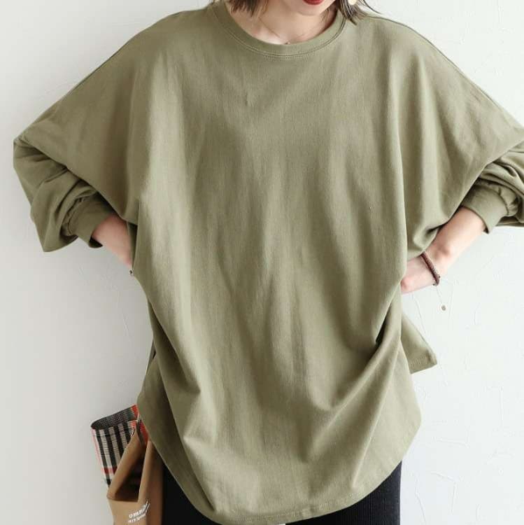 イエベ春/イエベ秋服　ゆったりシルエットの大人プルオーバー