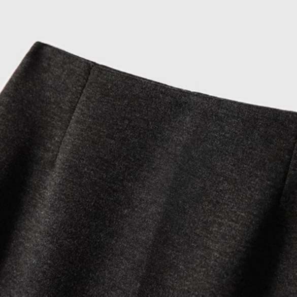 イエベ秋服　シンプル ストレッチ ロングスカート