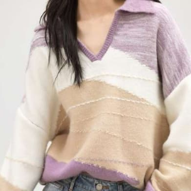 イエベ春/イエベ秋服　やわらか配色 ニットプルオーバー