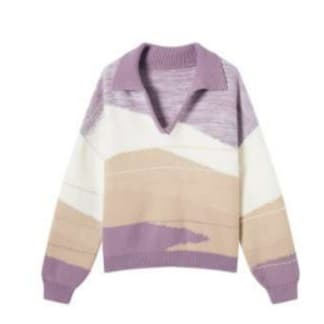 イエベ春/イエベ秋服　やわらか配色 ニットプルオーバー
