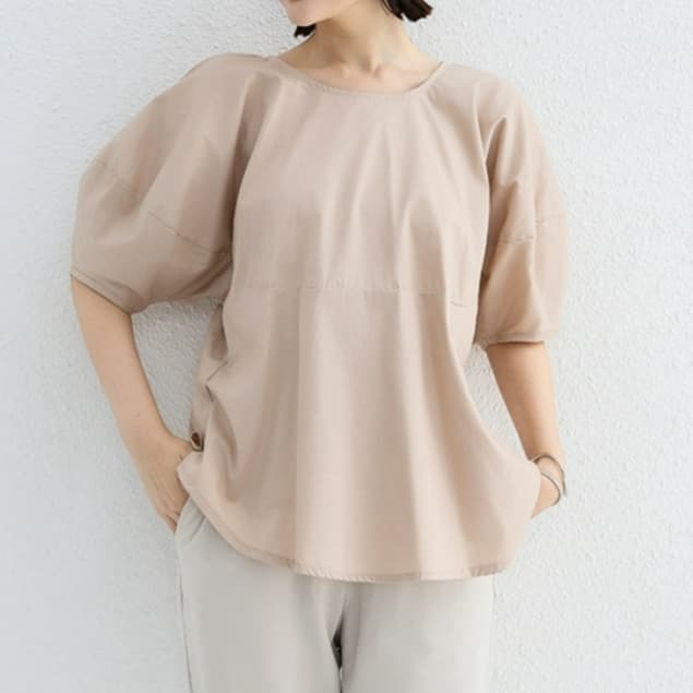 イエベ春/イエベ秋服　ボリューム袖デザインブラウス