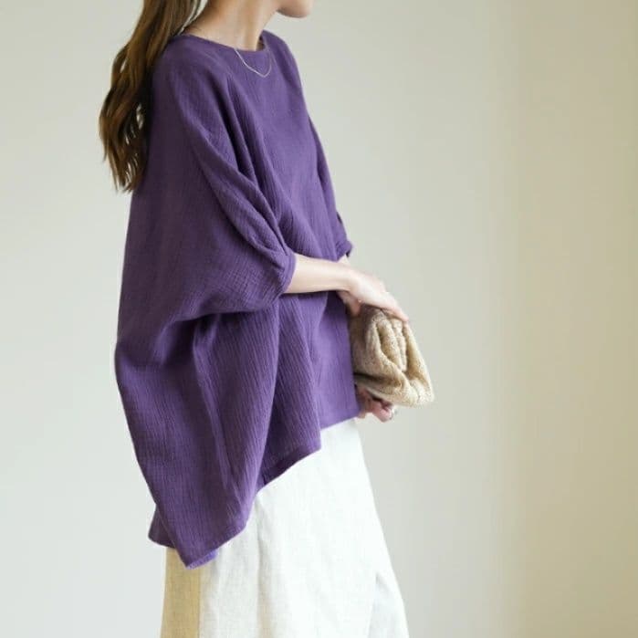 イエベ春/イエベ秋服　風合い豊かなゆったりドルマンシルエット