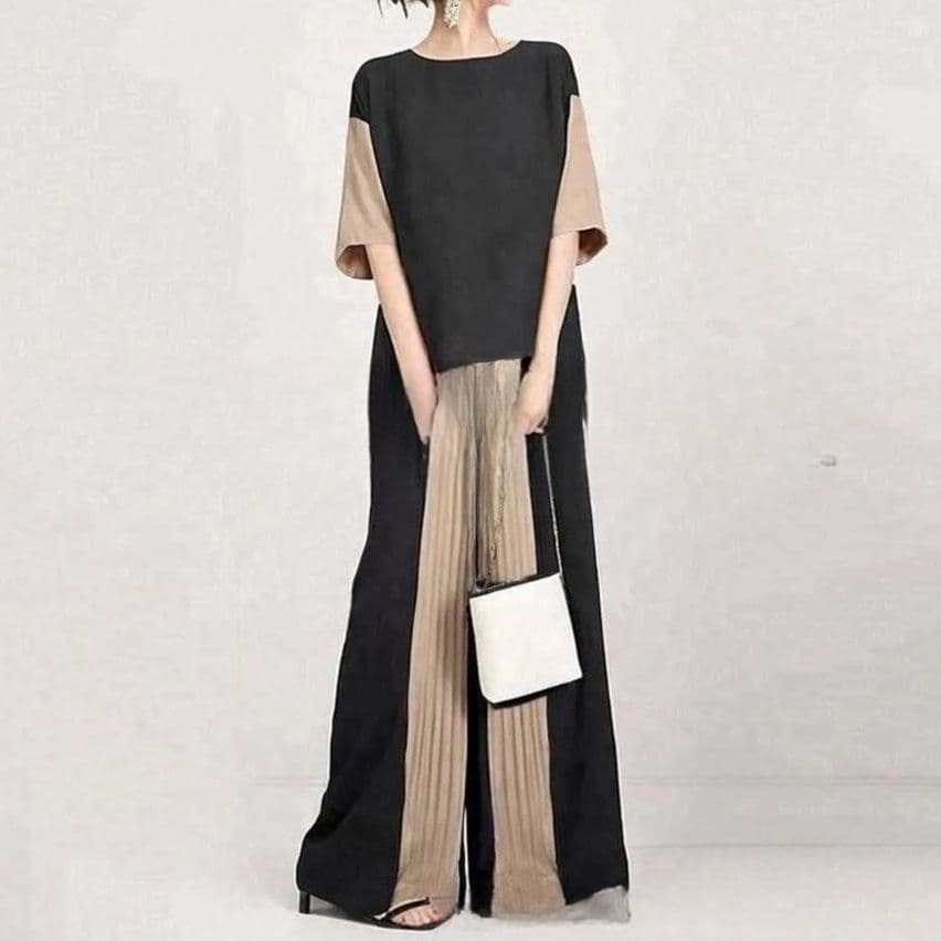 イエベ秋服　上質アシンメトリーセットアップ