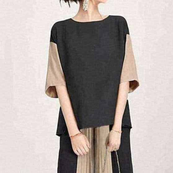 イエベ秋服　上質アシンメトリーセットアップ