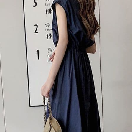 イエベ春/イエベ秋服　優美な佇まい フレアロングワンピース