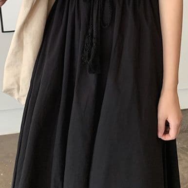 イエベ春/イエベ秋服　優美な佇まい フレアロングワンピース