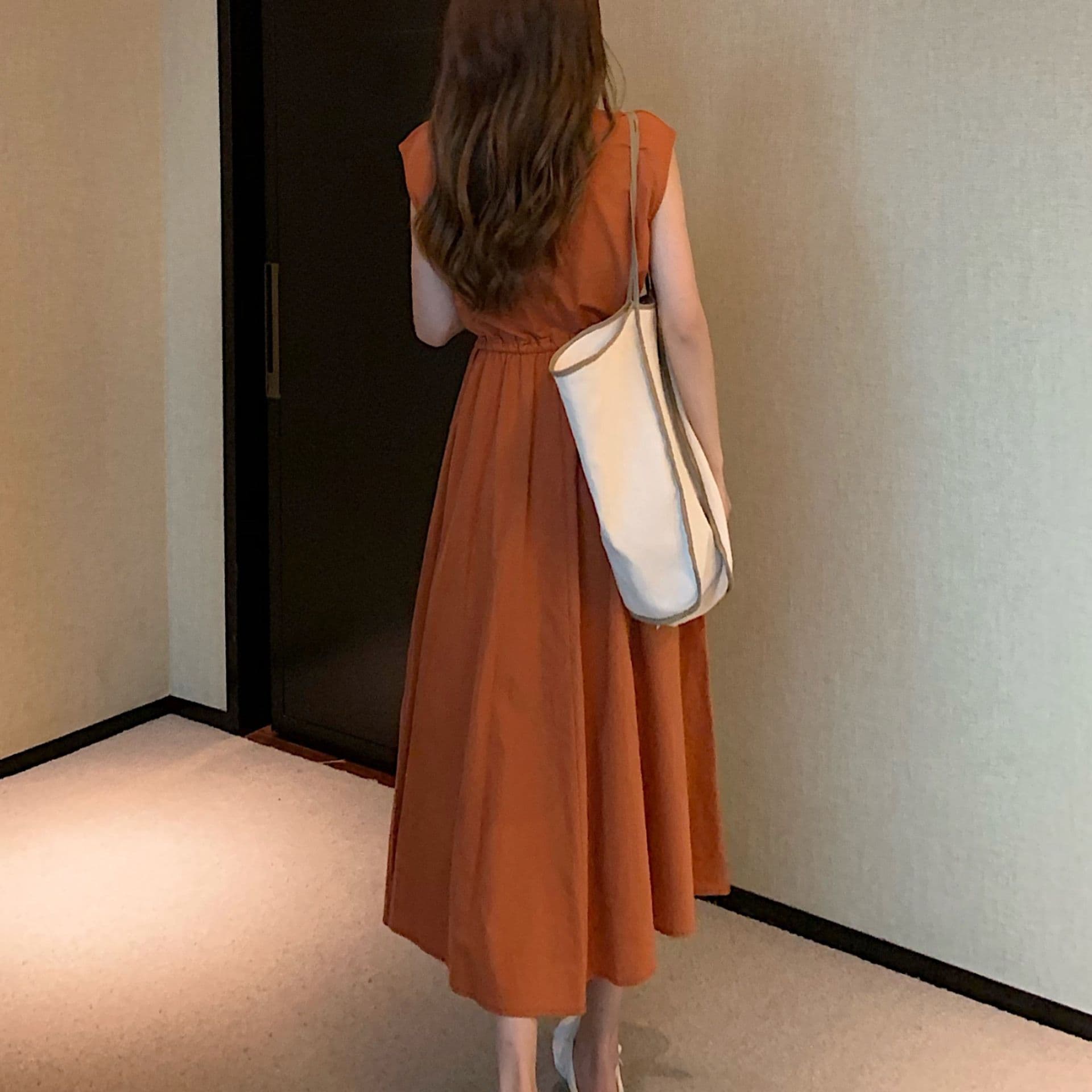 イエベ春/イエベ秋服　優美な佇まい フレアロングワンピース