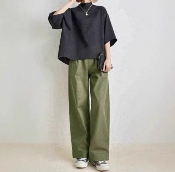 イエベ春/イエベ秋服　すっきり美脚見せの定番カジュアルセットアップ