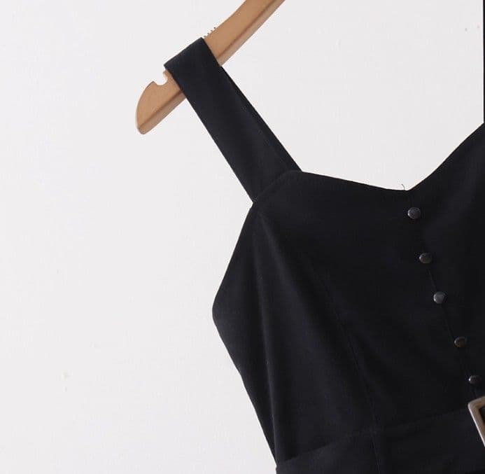 イエベ春/イエベ秋服　アシンメトリー重ね切替ワンピース