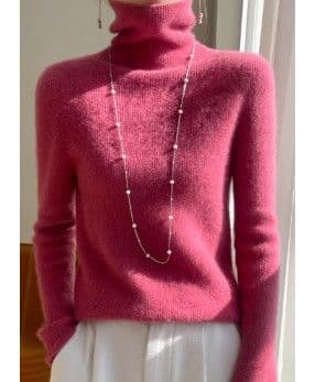 イエベ春/イエベ秋服　上品タートルネック長袖ニットセーター