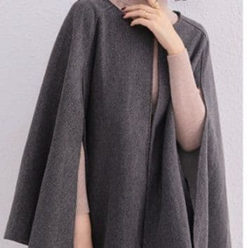 イエベ春/イエベ秋服　エレガントケープデザインジャケット