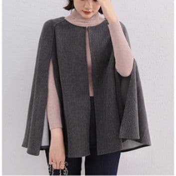 イエベ春/イエベ秋服　エレガントケープデザインジャケット