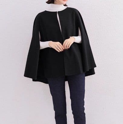 イエベ春/イエベ秋服　エレガントケープデザインジャケット