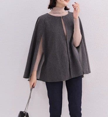 イエベ春/イエベ秋服　エレガントケープデザインジャケット