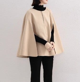 イエベ春/イエベ秋服　エレガントケープデザインジャケット