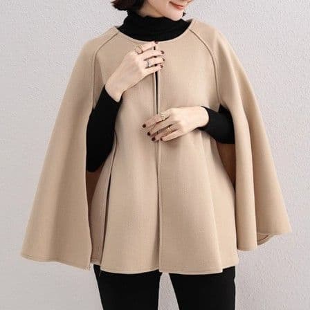 イエベ春/イエベ秋服　エレガントケープデザインジャケット