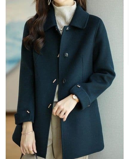 上品なステンカラーコート