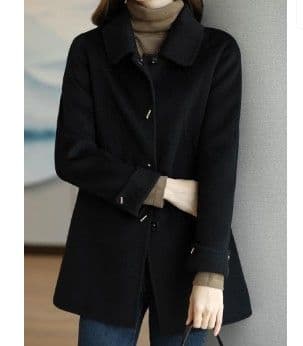 上品なステンカラーコート