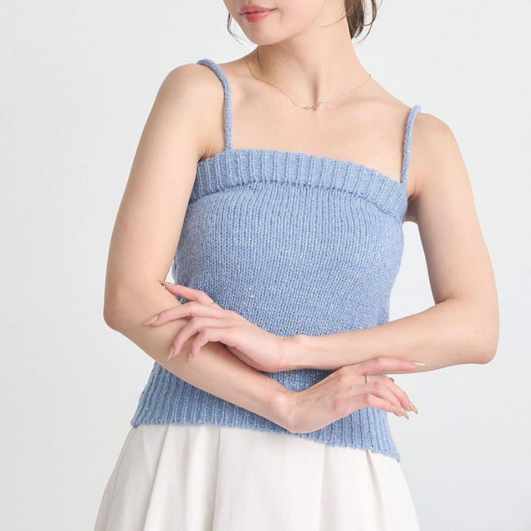 イエベ春/イエベ秋服　スクエアネックニットアンサンブルセット