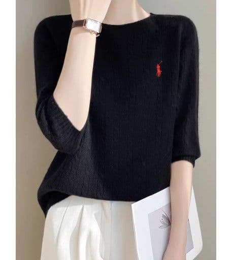 イエベ春/イエベ秋服　ニット半袖トップス