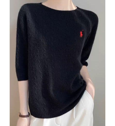 イエベ春/イエベ秋服　ニット半袖トップス