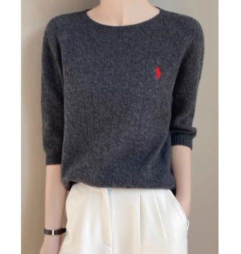 イエベ春/イエベ秋服　ニット半袖トップス