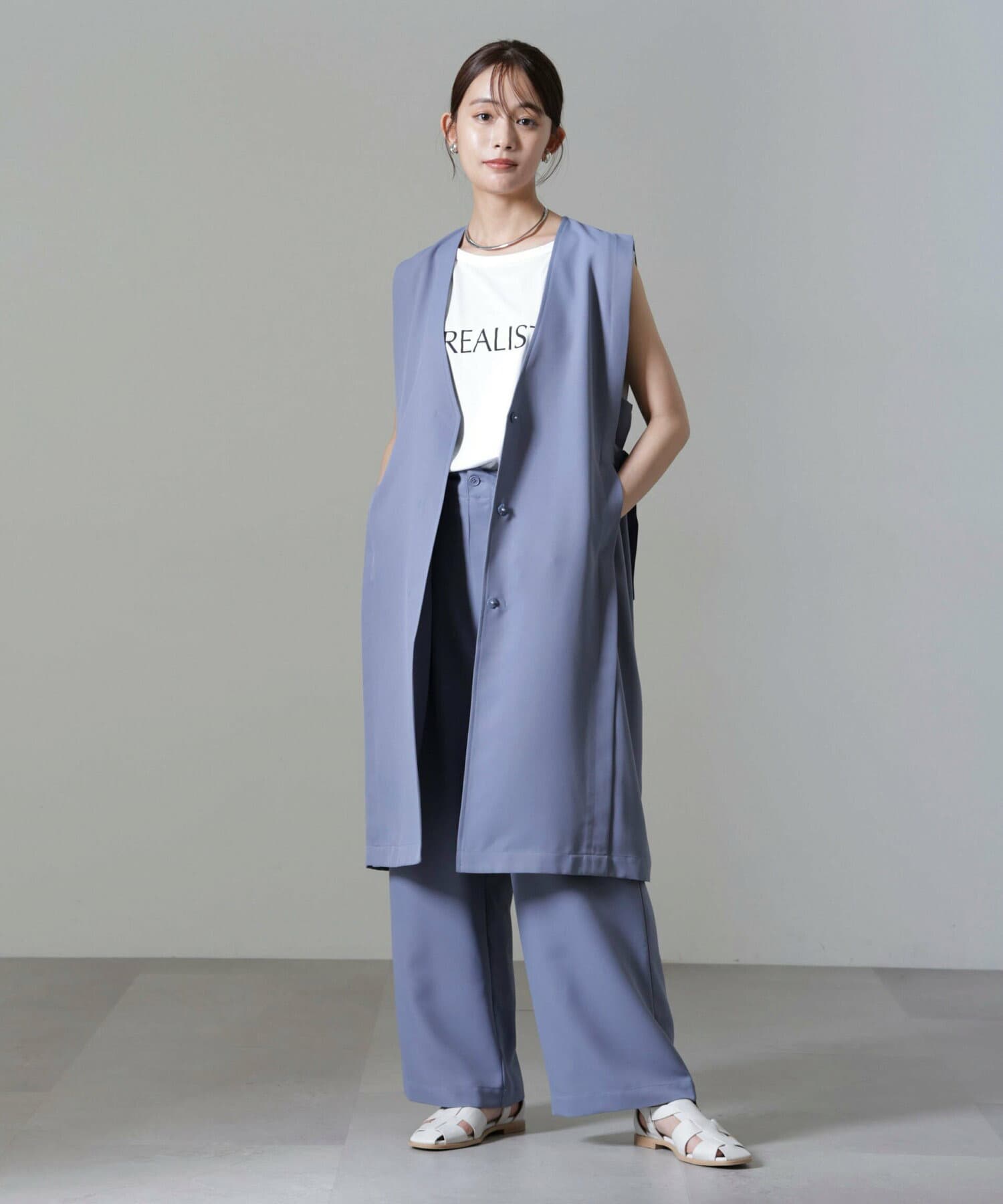 イエベ春/イエベ秋服　すっきり着こなせる ロングベスト