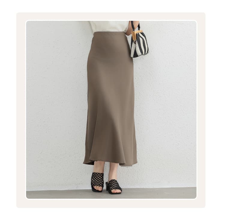 イエベ春/イエベ秋服　しなやかマーメイドラインスカート