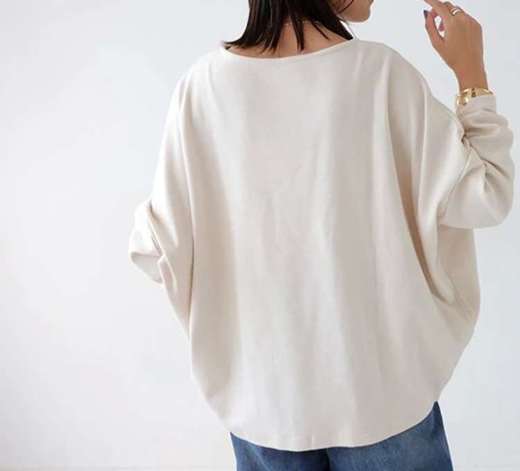 イエベ春/イエベ秋服　ゆったりオーバーサイズスウェットT