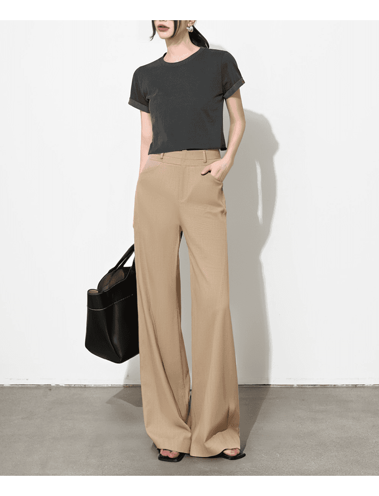 イエベ春/イエベ秋服　美脚ワイドパンツ