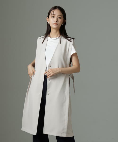 イエベ春/イエベ秋服　すっきり着こなせる ロングベスト