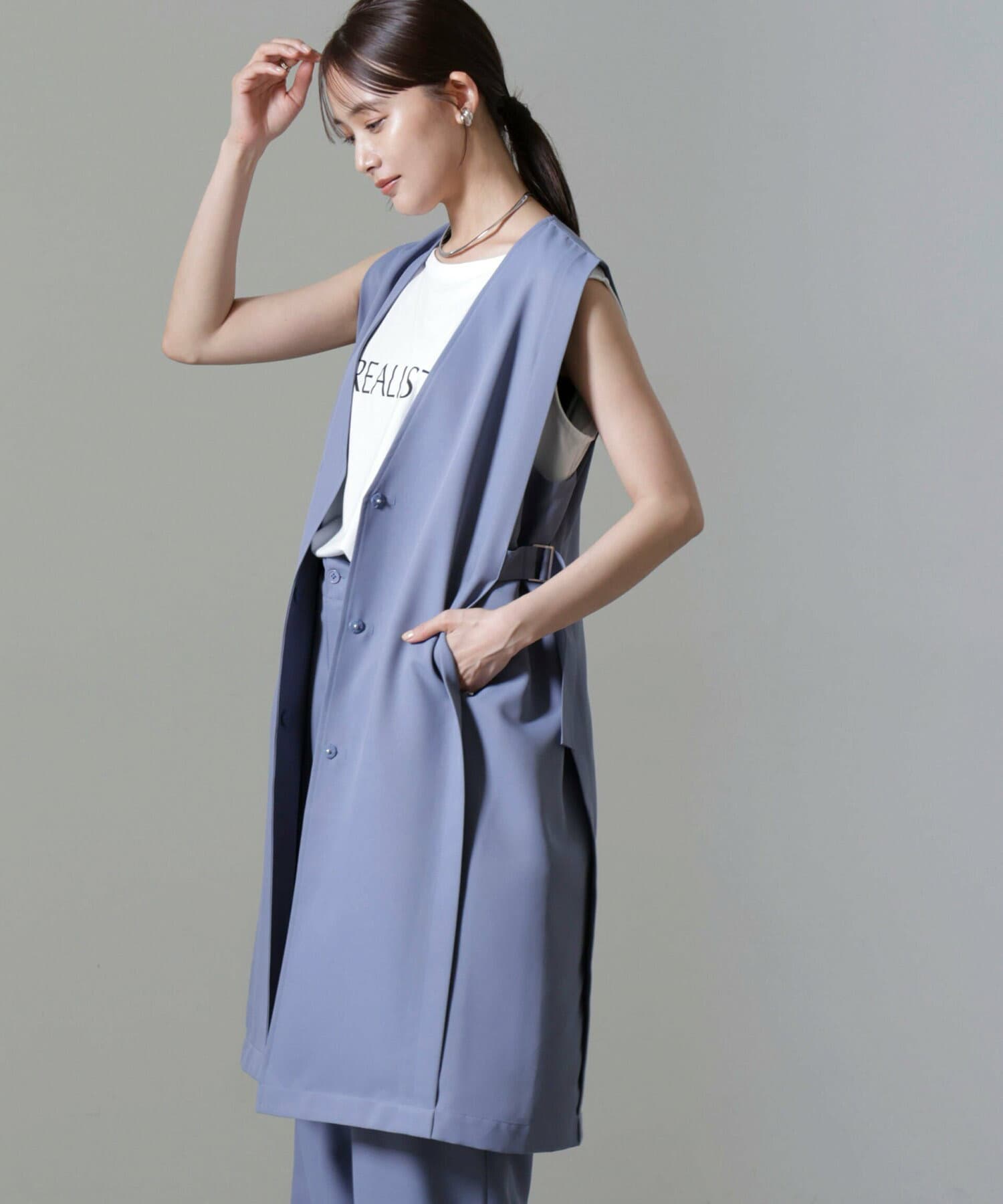 イエベ春/イエベ秋服　すっきり着こなせる ロングベスト