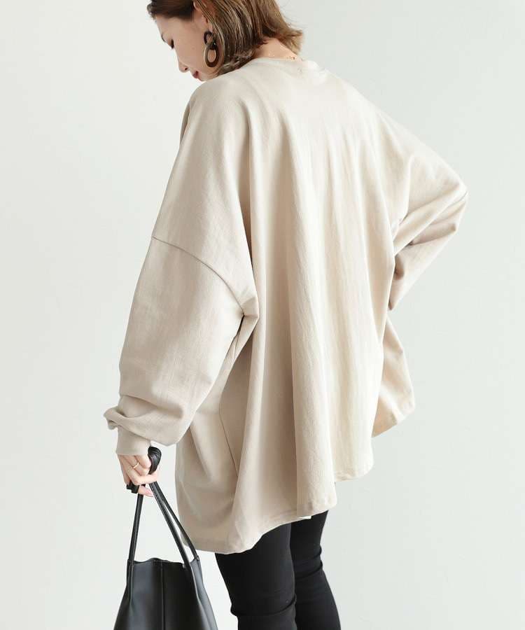 イエベ春/イエベ秋服　ゆったりシルエットの大人プルオーバー