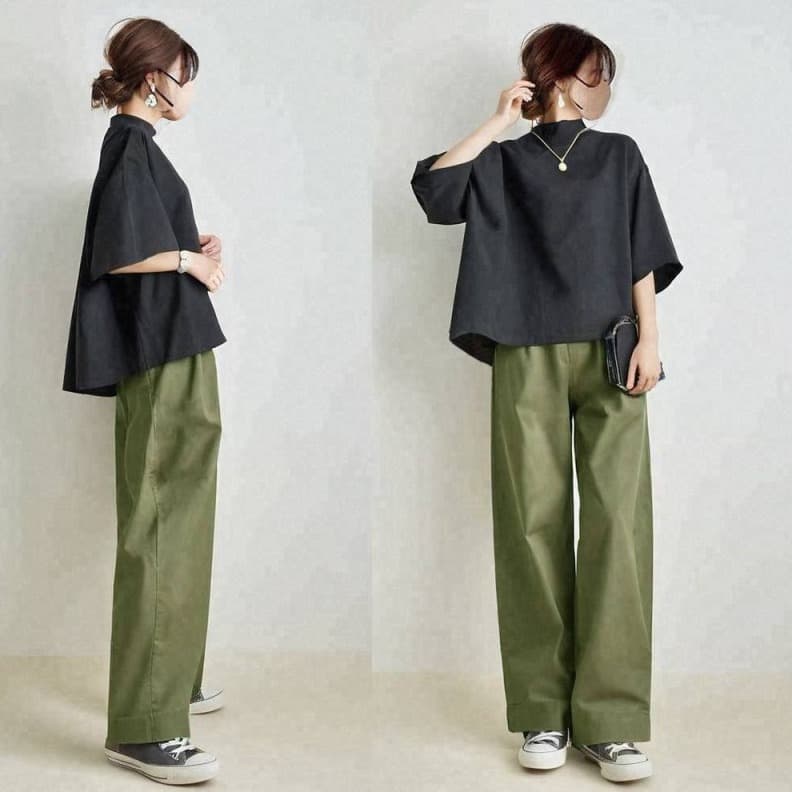 イエベ春/イエベ秋服　すっきり美脚見せの定番カジュアルセットアップ