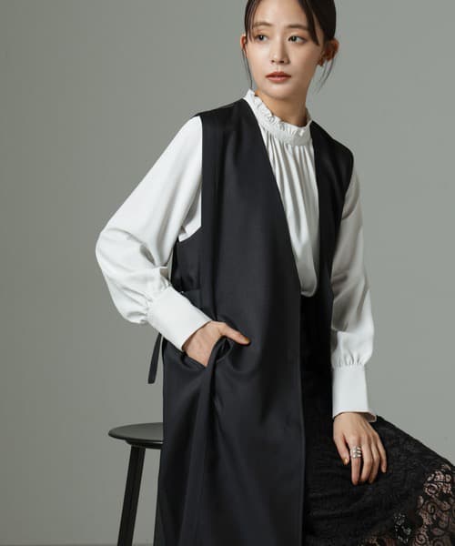 イエベ春/イエベ秋服　すっきり着こなせる ロングベスト