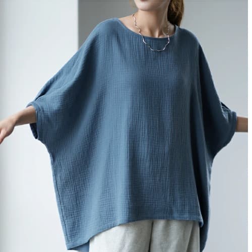 イエベ春/イエベ秋服　風合い豊かなゆったりドルマンシルエット