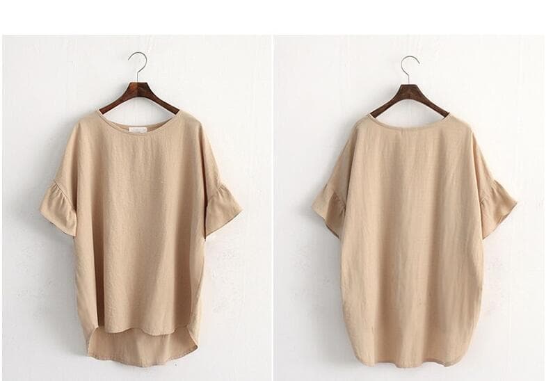 イエベ春/イエベ秋服　フリル袖フォーマルデザインゆったりトップス
