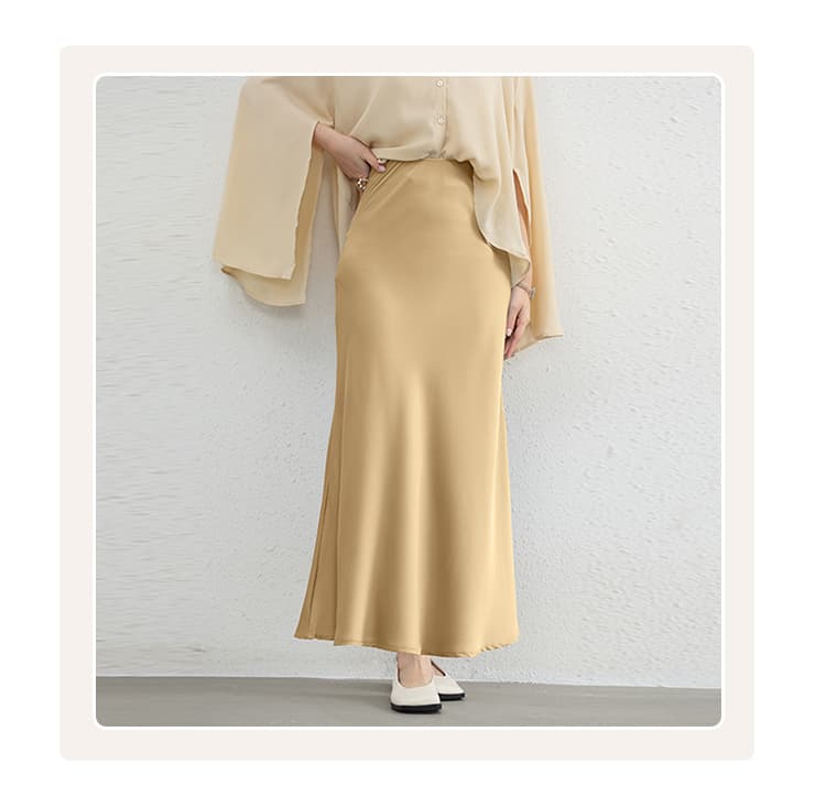 イエベ春/イエベ秋服　しなやかマーメイドラインスカート