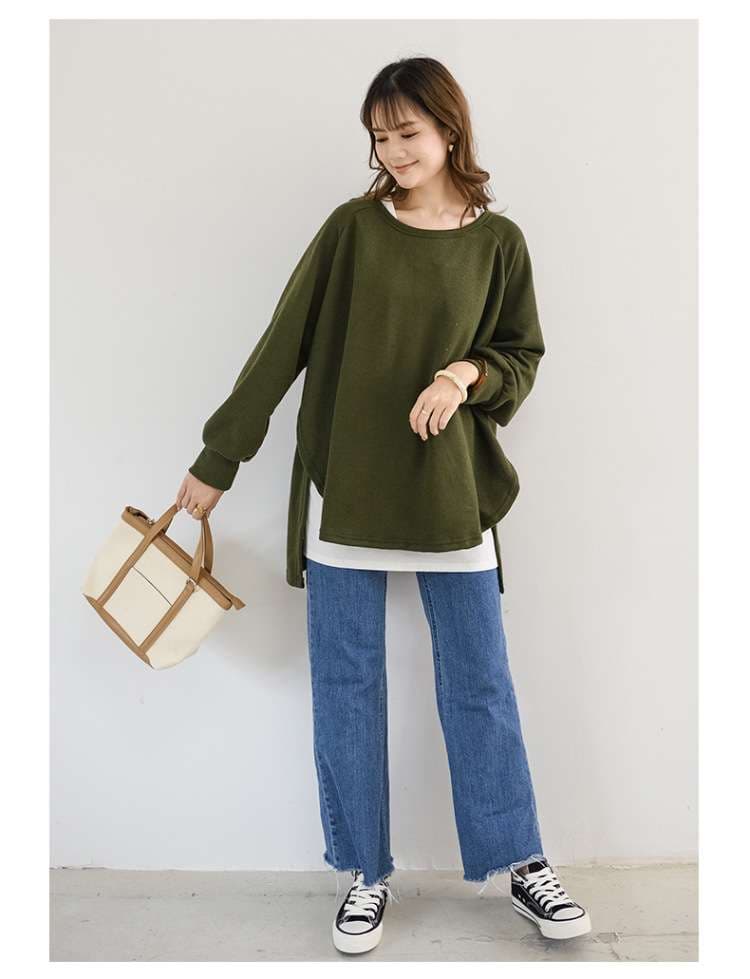 イエベ春/イエベ秋服　ゆったりシルエットのオーバーサイズパーカー