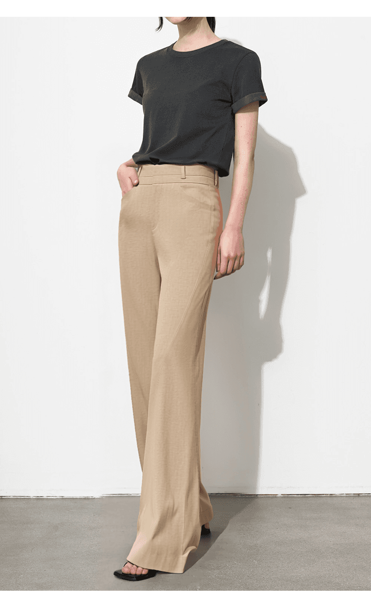 イエベ春/イエベ秋服　美脚ワイドパンツ