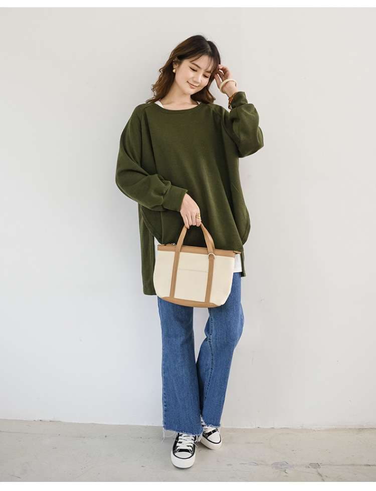 イエベ春/イエベ秋服　ゆったりシルエットのオーバーサイズパーカー